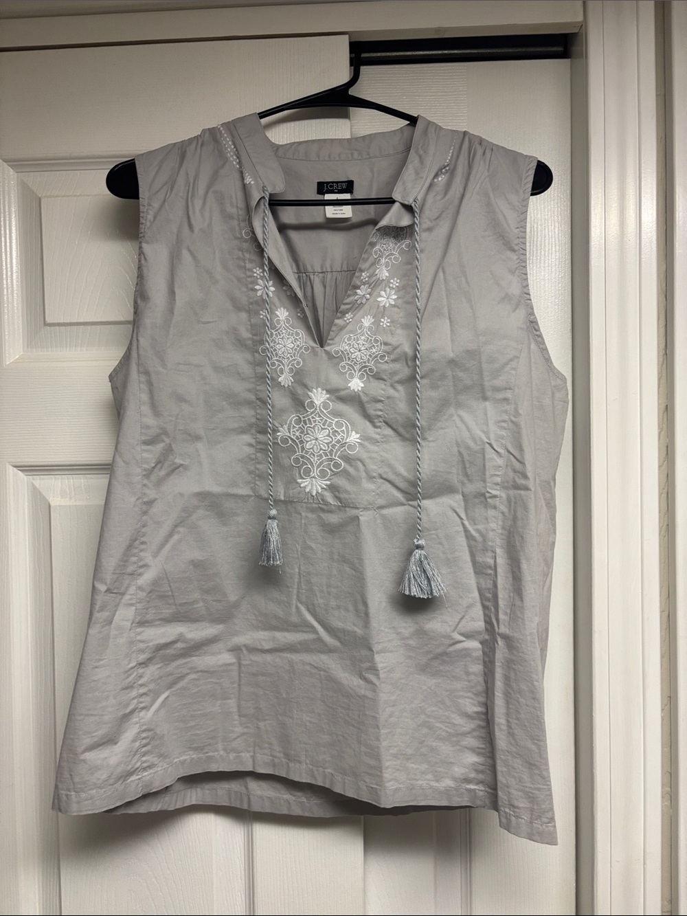 NWT J. Crew 100% Cotton Sleeveless Blouse Size 8